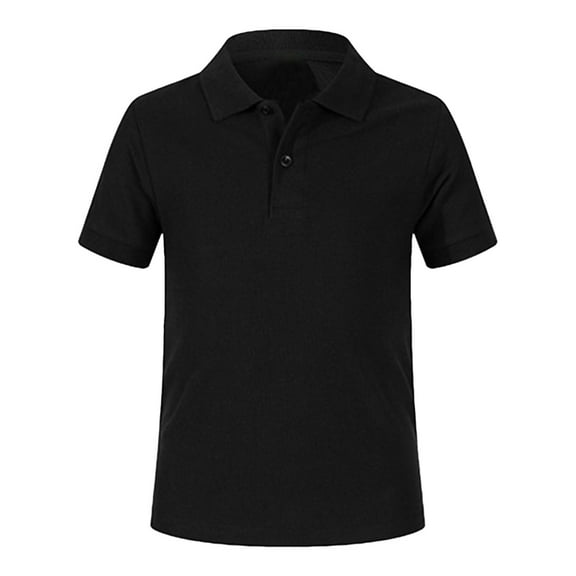 Otqutp Kids Daily Tops Toddler Boy Lapel Button Up Short Sleeved Tops Casual Short Sleeve Beach Summer Boy Shirt for 4 To 8 Years