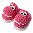 thumbnail image 1 of Otqutp Kids Dinosaur Slippers Boys Girls Soft Plush House Slippers Cute Animal Winter Comfy Warm Fuzzy Non-Slip Indoor Shoes, 1 of 6