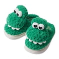 thumbnail image 1 of Otqutp Kids Dinosaur Slippers Boys Girls Soft Plush House Slippers Cute Animal Winter Comfy Warm Fuzzy Non-Slip Indoor Shoes, 1 of 9