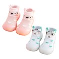 thumbnail image 1 of Otqutp Kids Flat Heel Sock Shoes Toddler Baby Girls Boys Elastic Indoor Slipper First Cartoon Cats Soft Sole Rubber Shoes, 1 of 9