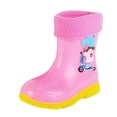 thumbnail image 1 of Otqutp Kids Fleece Lined Rain Boots for Girls Boys Toddler Waterproof Cute Cartoon Pattern Platform Mud Rubber Boots, 1 of 1