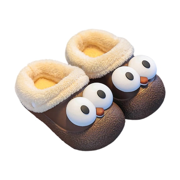 Otqutp Kids Fuzzy Slippers Toddler Boys Girls Cute Chicken Slippers Winter Warm on House Shoes Indoor Outdoor Home Shoes