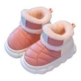 thumbnail image 1 of Otqutp Kids Girls Boys Snow Boots Outdoor Warm Non Slip Indoor Warm Shoes Small Large Children's Winter Shoes for Cold Weather Outdoor(Red,2.5-3 Years), 1 of 1