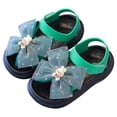 thumbnail image 1 of Otqutp Kids Girls Party Sandals 2 to 10Years Fashion Spring Summer Toe Solid Color Bowknot Children Casual Shoes, 1 of 6