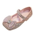 thumbnail image 1 of Otqutp Kids Hiking Sandals Toddler Little Kid Girls Dress Pumps Glitter Sequins Bowknot Low Heels Dance Shoes Sandals, 1 of 7