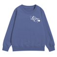 thumbnail image 1 of Otqutp Kids Oversized Sweatshirts with Heart Graphic Girls Long Sleeve Cotton Crewneck Sweatshirt Boys Cute Pullover Shirts, 1 of 6