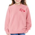 thumbnail image 1 of Otqutp Kids Oversized Sweatshirts with Heart Graphic Girls Long Sleeve Cotton Crewneck Sweatshirt Boys Cute Pullover Shirts, 1 of 6