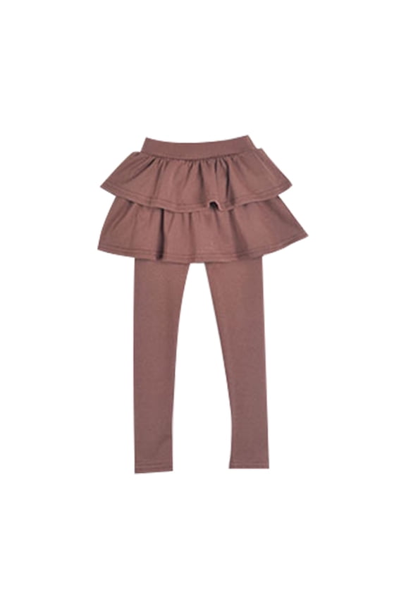Breathable Trousers for Children Girls Leggings Tutu Skirt Pants Kids Cotton Footless Tights 2 to 12 Years Solid Casual Pants