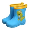 thumbnail image 1 of Otqutp Kids Rain Boots for Girls Boys Toddler Waterproof Cute Cartoon Dinosaur Rain Shoes with Anti Slip Rubber Sole, 1 of 3