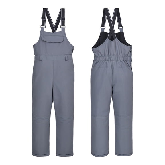 Otqutp Kids Snow Bibs Girls Boys Waterproof Insulated Winter Ski Bib Overalls Toddler Adjustable Straps Winter Ski Jumpsuit