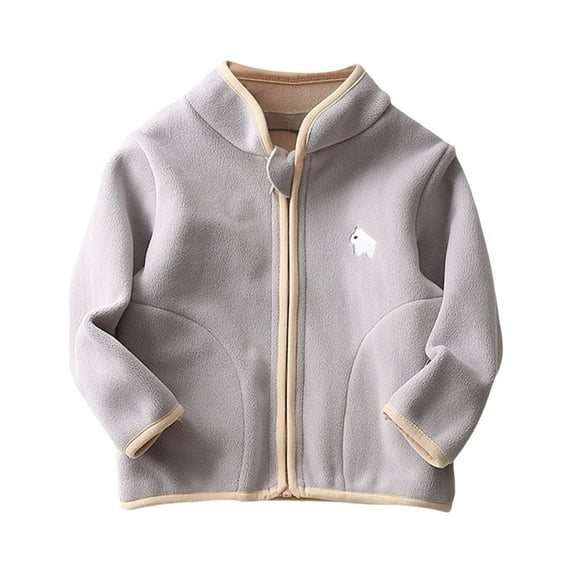 Otqutp Kids Warm Winter Jackets Autumn Toddler Girl Boy Long Sleeve Simple Solid Color Warm Children's Dress Stand Collar Coat for 1 to 7 Years