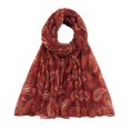 thumbnail image 1 of Otqutp Ladies Outdoor Scarf Women Fashion Print Head Scarf Lightweight Neck Scarves Hair Bandana Chiffon Neckerchief Scarves(Red,One Size), 1 of 3
