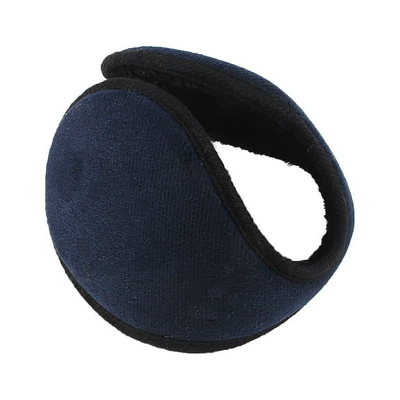 Otqutp Ladies Warm Earmuffs Unisex Ear Warmer Adjustable Behind The Head Soft Ear for Men Women Cold Weather Outdoor Activities(Dark Blue,One Size)