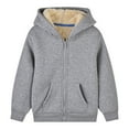 thumbnail image 1 of Otqutp Lamb Wool Coat for Boys and Girls Autumn and Winter Children Long Sleeve Jackets with Foreign Atmosphere Thickened Warm Outwear(Grey,1-2 Years), 1 of 5