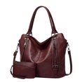 thumbnail image 1 of Otqutp Large Purses for Women PU Leather Shoulder Handbags Crossbody Tote Bags Women'S Fashion Crossbody Bag Casual Soft Bag Women's Tote Bag(Red,One Size), 1 of 9