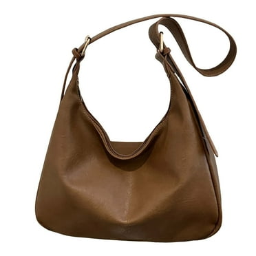 Otqutp Leather Tote Bag Women Shoulder Bag College Tote Leather Handbag Work Tote Bag Purse for Casual Traveling Hiking(Khaki,One Size)