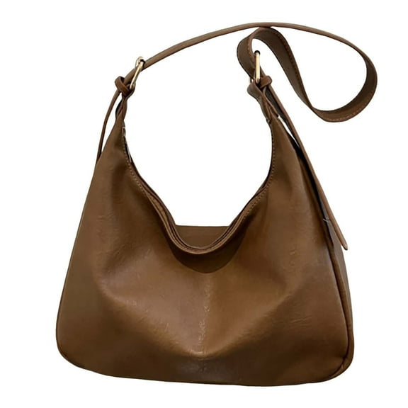 Otqutp Leather Tote Bag Women Shoulder Bag College Tote Leather Handbag Work Tote Bag Purse for Casual Traveling Hiking(Khaki,One Size)