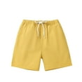 thumbnail image 1 of Otqutp Lightweight Shorts for Unisex Baby Summer Toddler Boys Shorts Solid Color Drawstring Shorts Casual Outwear Fashion for Children, 1 of 8