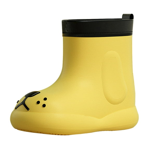 Otqutp Little Boys Lightweight Shoes Girls Single Shoes Bowknot First Shoes Buckle Strap Toddler Soft Bottom Breathable Princess Shoes(Yellow,2-2.5 Years)