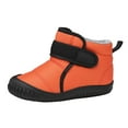 thumbnail image 1 of Otqutp Outdoor Boots for Baby Girls Single Shoes Bowknot First Shoes Buckle Strap Toddler Soft Bottom Breathable Princess Shoes 0-5 Years(Orange,2-2.5 Years), 1 of 6