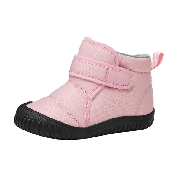 Otqutp Little Boys Sports Sneakers Girls Single Shoes Bowknot First Shoes Buckle Strap Toddler Soft Bottom Breathable Princess Shoes(Pink,6-9 Months)