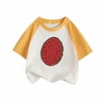 thumbnail image 1 of Otqutp Little Children Princess Tops Toddler Kids Baby Boys Girls Gifts for Children Changing Flip Sequins T Shirt Watermelon Tops Short Sleeve Summer Clothes, 1 of 3