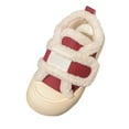 thumbnail image 1 of Otqutp Little Girls Round Toe Casual&nbsp;Sneakers 3-11Years Kids Fashion Big Kids Winter Water Proof Flat Keep Warm Snow Boots Comfortable Shoes(Red,9.5-10 Years), 1 of 1