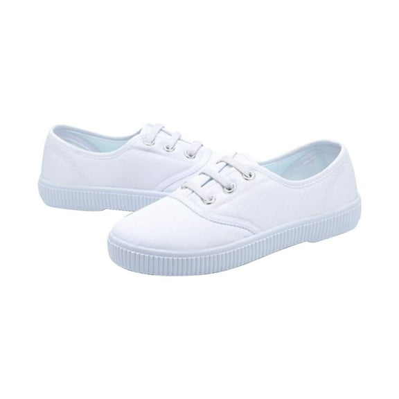 Otqutp Little Kid Casual Sneakers Toddler Boys Girls Shoes Flat Shoes Bao Head One Foot Off Girl Canvas Shoes Baby Soft Sole Casual Shoes