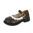 thumbnail image 1 of Otqutp Little Kid Comfortable&nbsp;Shoes Toddler Little Child Girl's Leather Shoes Baby Soft Soled Princess Shoes Little Girl Casual Shoes Student Single Shoes Lace Shoes, 1 of 8