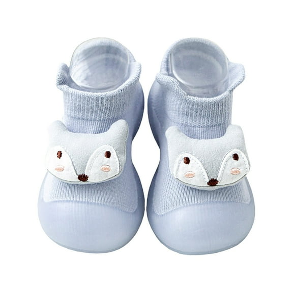 Otqutp Little Kid Lightweight Sneakers Toddler Girl Boy Shoes Sock Animal Decoration for 0 To 4 Years Breathable Soft Sole Shoes