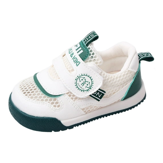 Otqutp Little Kid Outdoor Shoes Fashion Summer Children Sports Shoes Boys Girls Casual Shoes Flat Bottom Non Slip Hollow Mesh Upper Breathable Comfortable