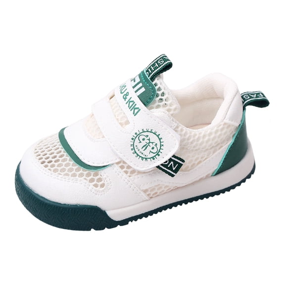 Otqutp Little Kid Outdoor Shoes Fashion Summer Children Sports Shoes Boys Girls Casual Shoes Flat Bottom Non Slip Hollow Mesh Upper Breathable Comfortable