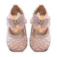 thumbnail image 1 of Otqutp Little Kid Outdoor Shoes&nbsp;Toddler Baby Girls Glittery Dress Princess Bow Ballet Shoes Baby Soft Soled Leather Shoes 1-7 Years Fashion Girls' Shoes, 1 of 8