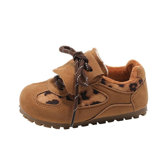 Otqutp Little Kid School Shoes Fashion Big Kids Winter Water Proof Flat Keep Warm Snow Boots Comfortable Shoes 1-9 Years Toddler Shoes(White,4.5-5 Years)