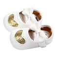 thumbnail image 1 of Otqutp Little Kid Soft Bottom Sneakers Toddler Shoes Four Color Baby Princess Shoes Baby Indoor Love Baby Shoes White Shoes Bow Shoes, 1 of 8