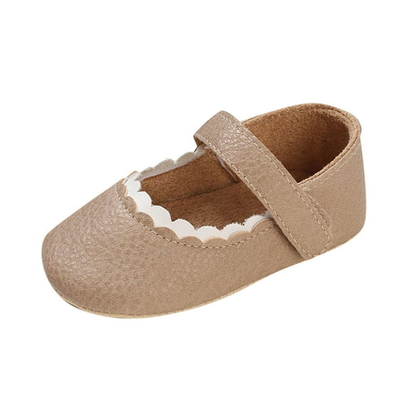 Otqutp Little Kid Solid Color Sneakers Spring Autumn Children Baby Toddler Shoes Boys Girls Flat Bottom Non Slip Lightweight Hook Loop Lace Slip On