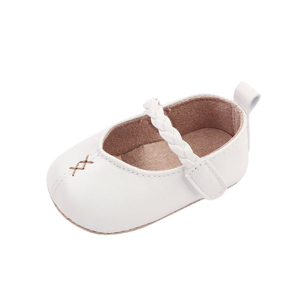 Otqutp Little Kid Sports Sneakers Spring Summer Children Toddler Shoes For Girls Flat Sole Light Comfortable Solid Color Woven Hook Loop Shoes