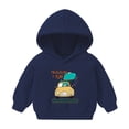 thumbnail image 1 of Otqutp Loose Clothes for Toddler Pullover Cartoon Girls Dinosaur Hoodie Baby Toddler Sweatshirt Tops Boys Girls Pullover Crewneck Activewear (Dark Blue,5-6 Years), 1 of 2