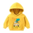 thumbnail image 1 of Otqutp Loose Clothes for Toddler Pullover Cartoon Girls Dinosaur Hoodie Baby Toddler Sweatshirt Tops Boys Girls Pullover Crewneck Activewear (Yellow,4-5 Years), 1 of 3