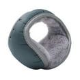 thumbnail image 1 of Otqutp Men's Adjustable Earmuffs Winter Warm Earmuffs Soft and Warm Knitted Plush Earmuffs Cold Earmuffs for Men Women Outdoor Activities(Grey,One Size), 1 of 5