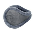 thumbnail image 1 of Otqutp Men's Classic Earmuffs Men's Winter Warm Earmuffs Plush Earmuffs Leather Warm Earmuffs for Men Women Outdoor Activities(Grey,One size), 1 of 1