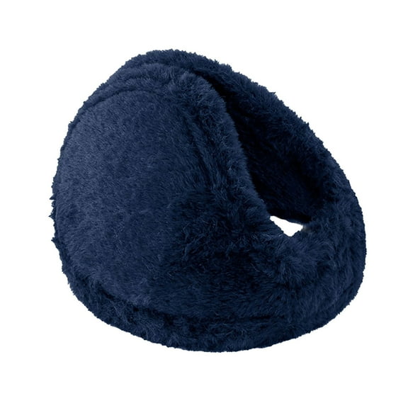 Otqutp Men's Warm Earmuffs Winter Warm Earmuffs Soft and Warm Knitted Plush Earmuffs New Year Cold Earmuffs for Outdoor Cold Weather(Navy,One Size)