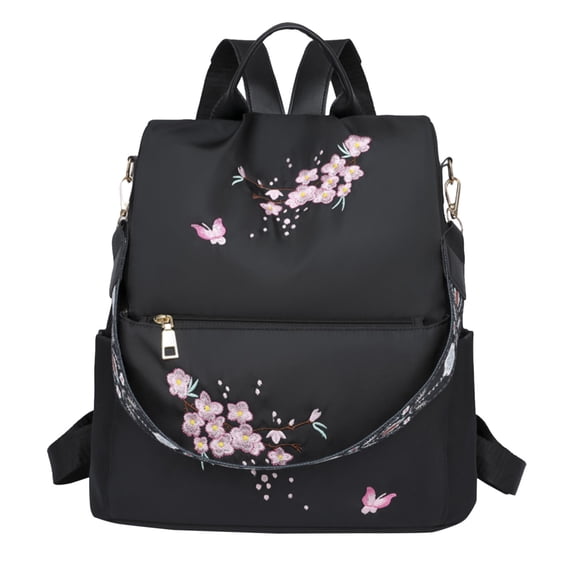 Otqutp Mini Backpack for Women,Small Backpack Purse for Travel Work Cute Backpack Daypack with Multiple Pocket Mini Bag for Daily College (Black,One Size)