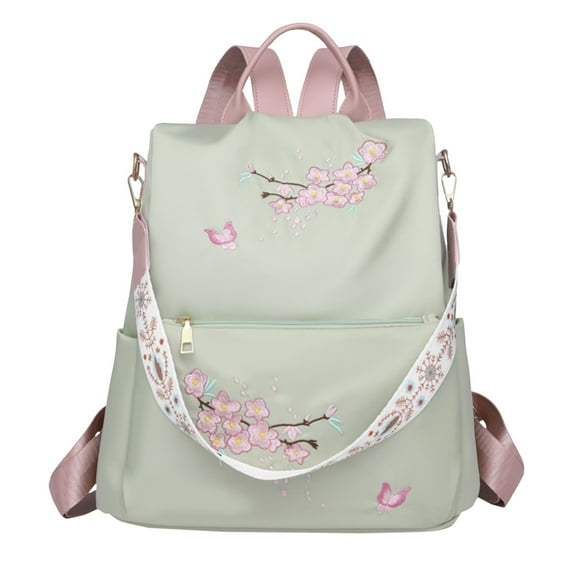 Otqutp Mini Backpack for Women,Small Backpack Purse for Travel Work Cute Backpack Daypack with Multiple Pocket Mini Bag for Daily College (Green,One Size)
