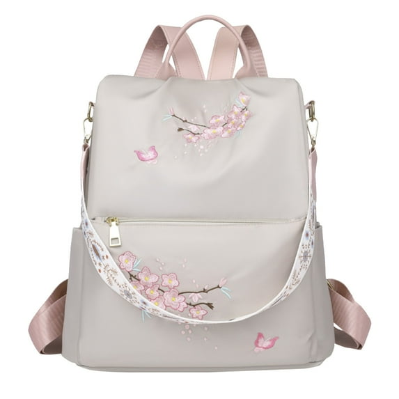 Otqutp Mini Backpack for Women,Small Backpack Purse for Travel Work Cute Backpack Daypack with Multiple Pocket Mini Bag for Daily College (White,One Size)