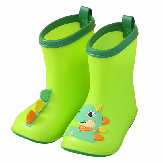 Otqutp Kids Rain Boots, Toddler Girls Boys Rain Boots Waterproof Water Shoes Non-Slip Mud Boots with Cartoon Pattern