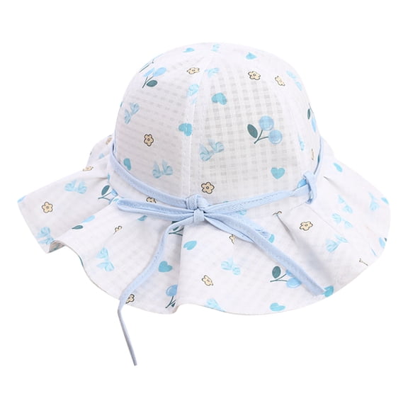 Otqutp Outdoor Hat for 4 to 8 Years Toddler Children Hat Girls Spring Autumn Outdoor Shade Cartoon Flower Sun-screen Hat Fisherman Hat