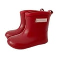 thumbnail image 1 of Otqutp Outdoor Shoes for Toddler Baby Kids Easy On Rain Shoes Boots for Boys Girls Little Kid Short Rain Boots Lightweight Rainy Day Shoes(D,9-9.5 Years), 1 of 4