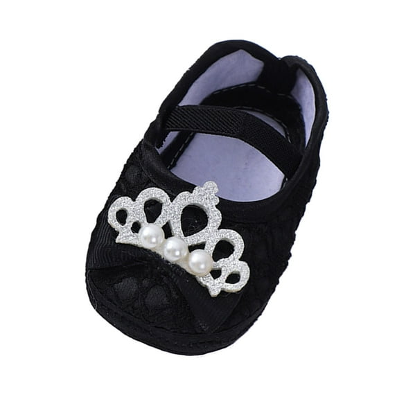 Otqutp Pageant Footwear for Flower Girls Baby Shoes Fashion Soft Sole Toddler Shoes Pearl Dress Flower Princess Shoes Toddler Shoes