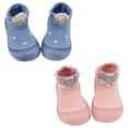 thumbnail image 1 of Otqutp Pageant Toddler Girls Footwear Baby Girls Boys Sock Shoe Elastic Indoor Slipper First Cartoon Cats Soft Sole Rubber Shoes for 0 to 4Years, 1 of 9